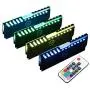 DS RGB RAM Shell Memory Glowing Heatsink for Computer, LED Cooling Vest Fin Heat Sink with Controller for DDR3 DDR4 (4 Pack, M Series) DS RGB RAM Shell Memory Glowing Heatsink for Computer, LED Cooling Vest Fin Heat Sink with Controller for DDR3 DDR4 (4 Pack, M Series)