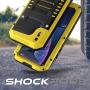Beasyjoy iPhone XR Metal Case Heavy Duty with Screen Full Body Protective Waterproof Shockproof Tough Rugged Hybrid Military Grade Defender Outdoor(Yellow)