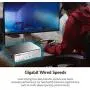 D-Link Ethernet Switch, 5 Port Unmanaged Gigabit Metal Fanless Desktop Plug n Play (GO-SW-5GE)