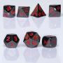 Frienda Zinc Alloy Metal Polyhedral 7-Die Dice Set for Dungeons and Dragons RPG Dice Gaming D&D Math Teaching, d20, d12, 2 Pieces d10 (00-90 and 0-9), d8, d6 and d4