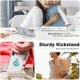 Cell Phone Ring Finger Holder Stand, Marble Phone Ring Holder Metal Phone Finger Kickstand for Magnetic Car Mount Compatible with Smartphone (Gold)