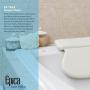 Epica 2X-Thick Luxury Spa Bath Pillow, SuperGrip Suction Cups