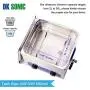 DK SONIC Ultrasonic Cleaner-Commercial Ultrasonic Cleaner with Heater and Basket for Metal Parts,Carburetor,Fuel Injector,Brass,Auto Parts,Engine Parts,Motor Repair Tools,etc (15L, H)