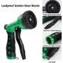Garden Hose Nozzle, Heavy Duty Zinc Alloy - 8 Different Patterns Leak Free Sprayer - High Pressure Metal Body & Comfort Grip Front Trigger & Water Control Knob for Watering Lawns, Car/Pets Wash Garden Hose Nozzle, Heavy Duty Zinc Alloy - 8 Different Patterns Leak Free Sprayer - High Pressure Metal Body & Comfort Grip Front Trigger & Water Control Knob for Watering Lawns, Car/Pets Wash