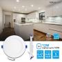 TORCHSTAR Basic Series 12-Pack 12W 6 Inch Low Profile Ultra-Thin Recessed Ceiling Light with Junction Box, 4000K Cool White, Dimmable Can-Killer Downlight, 850lm 100W Eqv. ETL and Energy Star