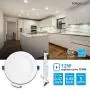 TORCHSTAR Basic Series 12-Pack 12W 6 Inch Low Profile Ultra-Thin Recessed Ceiling Light with Junction Box, 4000K Cool White, Dimmable Can-Killer Downlight, 850lm 100W Eqv. ETL and Energy Star TORCHSTAR Basic Series 12-Pack 12W 6 Inch Low Profile Ultra-Thin Recessed Ceiling Light with Junction Box, 4000K Cool White, Dimmable Can-Killer Downlight, 850lm 100W Eqv. ETL and Energy Star