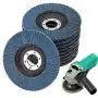 Nisorpa Premium Zirconia Oxide Flap Discs 40 Grit,50 Pack Industrial Abrasive Flapper Wheels Stainless Steel Sanding Discs For Wood Metal Polishing