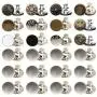 24 Sets Instant Button, No Sew Replacement Jean Buttons, 17mm Adjustable Metal Button Pins to Extend or Reduce Pants Waist Size 24 Sets Instant Button, No Sew Replacement Jean Buttons, 17mm Adjustable Metal Button Pins to Extend or Reduce Pants Waist Size