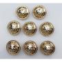 12 Pieces Gold Vintage Antique Metal Blazer Button Set - 3D Lion Head - for Blazer, Suits, Sport Coat, Uniform, Jacket 17mm 23mm