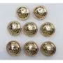 12 Pieces Gold Vintage Antique Metal Blazer Button Set - 3D Lion Head - for Blazer, Suits, Sport Coat, Uniform, Jacket 17mm 23mm