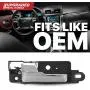 T1A Interior Door Handle Replacement for 2006-2012 Ford Fusion, Metal Upgraded, Fits Front Left Drivers Side, Also Fits 2006-2012 Lincoln MKZ, Zephyr and Mercury Milan, T1A-6E5Z-5422601-METAL