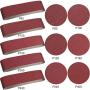 Aluminum Oxide Sanding Belts - 10 Pieces 4 x 36 Inch Sanding Belts (80/120/150/240/400 Grits) and 12 Pieces 6 Inch Self Stick No-hole Aluminum Oxide Sanding Disc (80/100/ 120/180/ 240/400 Grits)