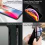 Magnetic Case for iPhone 7 Plus/8 Plus, Anti Peep Magnetic Double-Sided Privacy Screen Protector Clear Back Metal Bumper Antipeep Cases Anti Peeping 2 Sided Cover for iPhone 7 Plus/8 Plus-Black