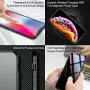 Magnetic Case for iPhone 7 Plus/8 Plus, Anti Peep Magnetic Double-Sided Privacy Screen Protector Clear Back Metal Bumper Antipeep Cases Anti Peeping 2 Sided Cover for iPhone 7 Plus/8 Plus-Black