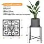 Metal Plant Stand, KABB Iron Art Flower Pot Holder, Modern Metal Display Potted Rack,Rustproof Flower Pot Stand | Decorative Plant Holder for Home, Garden, Patio, Plant Lovers, Housewarming (2 Pack) Metal Plant Stand, KABB Iron Art Flower Pot Holder, Modern Metal Display Potted Rack,Rustproof Flower Pot Stand | Decorative Plant Holder for Home, Garden, Patio, Plant Lovers, Housewarming (2 Pack)