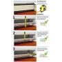 Baseboarders Basic Series Galvanized Steel Easy Slip-On Baseboard Heater Cover in White (6 ft, Cover + L&R End Caps)
