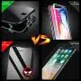 MIMEI Privacy Magnetic Case for iPhone Xs MAX 6.5inch, Clear Double Sided Tempered Glass [Magnet Absorption Metal Bumper Frame] Thin Anti-Spy 360 Full Protective Phone Case 5.8 (Black, Xs MAX 6.5'')
