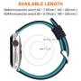 Apple Watch Band Silicone Compatible Apple Watch 38mm 40mm 42mm 44mm, Fullmosa Rainbow Soft Rubber iWatch Band for Apple Watch SE/6/5/4/3/2/1, Black Top/ Blue Bottom 40mm 38mm