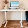 Flexispot Electric Stand Up Desk Workstation with Desktop 42 x 24 Inches Whole-Piece Desk Ergonomic Memory Controller Standing Desk Height Adjustable (White Frame + 42'' White Top) Flexispot Electric Stand Up Desk Workstation with Desktop 42 x 24 Inches Whole-Piece Desk Ergonomic Memory Controller Standing Desk Height Adjustable (White Frame + 42'' White Top)