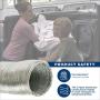 GE FLEXIBLE METAL DRYER TRANSITION DUCT 8ft PM08X10085