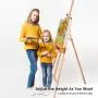 BAHOM Adjustable Art Easel for Adults Painting Beechwood, Artist Easel Stand for White Board Painting Canvas Wedding Hold Up to 48”