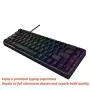 Durgod Hades 68 RGB Mechanical Gaming Keyboard - 65% Layout - Cherry Profile - NKRO - USB Type C - Aluminium Chassis (Cherry Blue, Black PBT)
