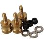 Mxfans 20pcs Metal 2 MM Pushrod Linkage Stopper for RC Airplane Helicopter with Screw and Nut