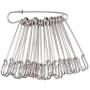 Kissitty 100-Piece Heavy Duty 2.76'' Large Iron Safety Pins Metal Spring Lock Pin Fasteners for Blankets Skirts Kilts Brooch Crafts Making