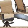Romayard Outdoor Swivel Dining Chairs