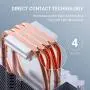 ABKONCORE LED CPU Cooler White CT407W with 92mm PWM Silent Fan, 4 Continuous Direct Contact Heatpipes, Rainbow Spectrum LED CPU Fan for LGA1151/1200, AM4/Ryzen ABKONCORE LED CPU Cooler White CT407W with 92mm PWM Silent Fan, 4 Continuous Direct Contact Heatpipes, Rainbow Spectrum LED CPU Fan for LGA1151/1200, AM4/Ryzen