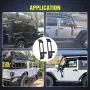 Nilight Door Hinge Steps - Metal Foldable Foot Pegs Exterior Car Accessories for 2007-2017 Jeep Wrangler JK JKU & 2018-2020 Jeep Wrangler JL JKU - Pack of 2