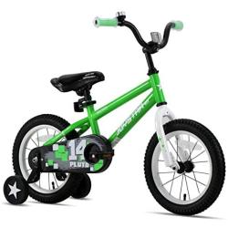 JOYSTAR Pluto Kids Bike with Training Wheels for 12 14 16 18 inch Bike, Kickstand for 18 inch Bike (Black Blue Red Green Orange Pink)