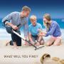 NATIONAL GEOGRAPHIC PRO Series Metal Detector - Ultimate Treasure Hunter with Pinpointer, Large Waterproof 10'' Coil - Lightweight and Collapsible for easy travel