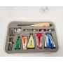 HONEYSEW Bias Tape Maker Kits All 5 Sizes 6MM 9MM 12MM 18MM 25MM Binding Foot Craft Clips Awl Quilters Pin