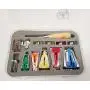 HONEYSEW Bias Tape Maker Kits All 5 Sizes 6MM 9MM 12MM 18MM 25MM Binding Foot Craft Clips Awl Quilters Pin
