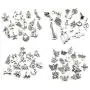 300 Pieces Wholesale Bulk Lots Jewelry Making Charms Mixed Smooth Tibetan Silver Metal Charms Pendants DIY for Necklace Bracelet Jewelry Making and Crafting 300 Pieces Wholesale Bulk Lots Jewelry Making Charms Mixed Smooth Tibetan Silver Metal Charms Pendants DIY for Necklace Bracelet Jewelry Making and Crafting
