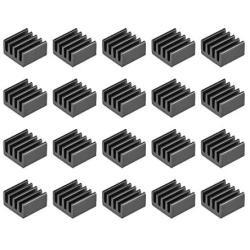 uxcell Electronics Cooler Heatsink for MOS GPU IC Chip Black 9 x 9 x 5 mm 20pcs