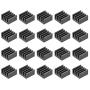 uxcell Electronics Cooler Heatsink for MOS GPU IC Chip Black 9 x 9 x 5 mm 20pcs