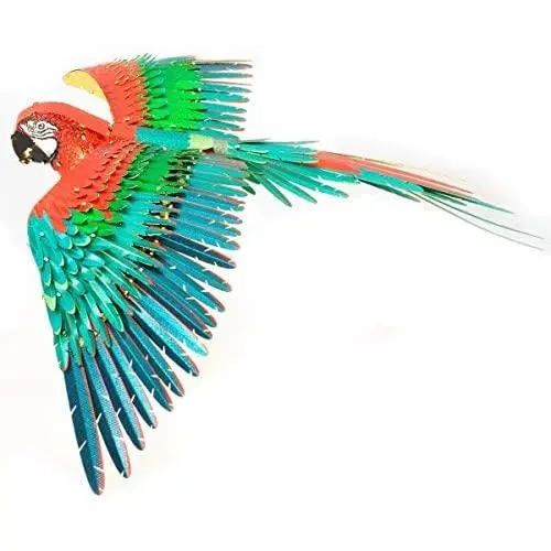 Fascinations ICONX Jubilee Macaw Parrot 3D Metal Model Kit Fascinations ICONX Jubilee Macaw Parrot 3D Metal Model Kit
