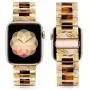 Caunedy Compatible with Apple Watch Bands 38mm/40mm for Women/Man, Light and Waterproof Fashion Replacement Resin Band with Stainless Steel Buckle for iWatch Series 6/5/4/3/2/1/SE (Banana Milk+Tortoiseshell, 38/40mm) Caunedy Compatible with Apple Watch Bands 38mm/40mm for Women/Man, Light and Waterproof Fashion Replacement Resin Band with Stainless Steel Buckle for iWatch Series 6/5/4/3/2/1/SE (Banana Milk+Tortoiseshell, 38/40mm)