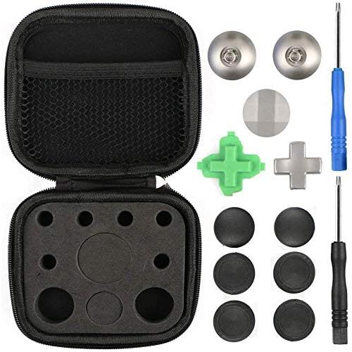 Xbox Elite Controller Replacement Parts & Modding Kit, Metal Magnetic Thumbsticks Swap Replacements for Xbox One, PS4, Nintendo Switch Pro Controller - 11-Pack Replacement Kit