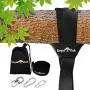 EASY HANG (4FT) TREE SWING STRAP X1 - Holds 2200lbs. - Heavy Duty Carabiner - Bonus Spinner - Perfect for Tire and Saucer Swings - 100% Waterproof - Easy Picture Instructions - Carry Bag Included! EASY HANG (4FT) TREE SWING STRAP X1 - Holds 2200lbs. - Heavy Duty Carabiner - Bonus Spinner - Perfect for Tire and Saucer Swings - 100% Waterproof - Easy Picture Instructions - Carry Bag Included!