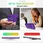 iPhone XR Case with HD Screen Protector, Gritup 360 Degree Rotating Metal Ring Holder Kickstand Armor Anti-Scratch Bracket Cover Case for Apple iPhone XR 6.1 inch Purple
