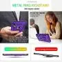 iPhone XR Case with HD Screen Protector, Gritup 360 Degree Rotating Metal Ring Holder Kickstand Armor Anti-Scratch Bracket Cover Case for Apple iPhone XR 6.1 inch Purple