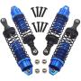 Mirthobby 4PCS Aluminum Alloy Front & Rear Shock Absorber Dampers Assembled Upgrade Parts for Traxxas 1/10 Slash 4X4 4WD HQ727 Short Truck Model Car