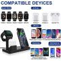 Wireless Charger, 3 in 1,Fast Charging Station Qi-Certified 10W Max for Apple iWatch Series 5/4/3/2/1,AirPods, Compatible with iPhone 11 Series/SE (2020)/XS MAX/XR/XS/X/8/8 Plus/Samsung