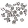 EORTA 50 Pieces Antique Metal Buttons with Shank Round/Square/Flower Shaped Decorative Button for Sewing, Crafting, Scrapbooking, Jeans, Coats, Antique Silver EORTA 50 Pieces Antique Metal Buttons with Shank Round/Square/Flower Shaped Decorative Button for Sewing, Crafting, Scrapbooking, Jeans, Coats, Antique Silver