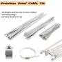 YaeCCC Cable Tie Gun with 30 Pcs Stainless Steel Locking Cable Zip Ties Kit, Zip Tie Tool Exhaust Strap Wrap Coated Cable Tie for 4'' 6'' 8'' Stainless Steel Cable Ties YaeCCC Cable Tie Gun with 30 Pcs Stainless Steel Locking Cable Zip Ties Kit, Zip Tie Tool Exhaust Strap Wrap Coated Cable Tie for 4'' 6'' 8'' Stainless Steel Cable Ties