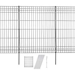 Hopesun Decorative Garden Fence Fast Installation Multi-Purpose Metal Pet Fence Kit Outdoor