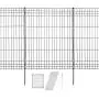Hopesun Decorative Garden Fence Fast Installation Multi-Purpose Metal Pet Fence Kit Outdoor